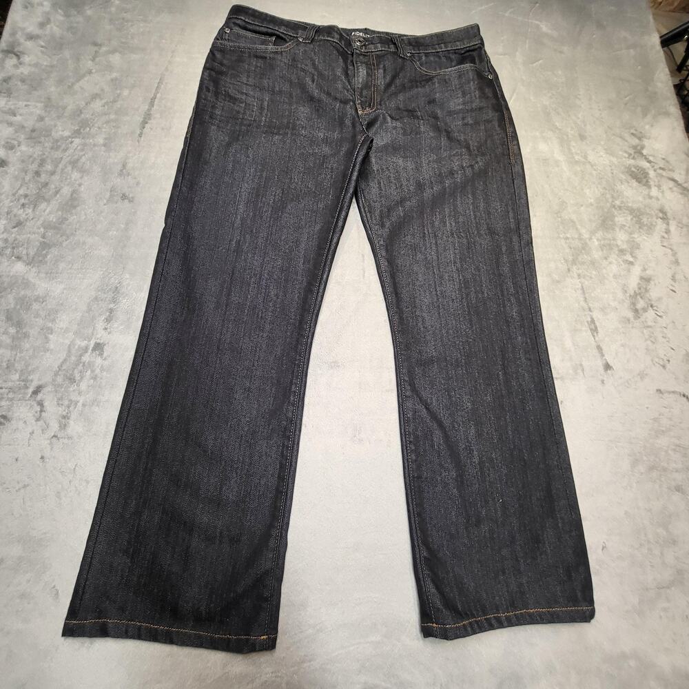 Fidelity Jeans Mens 36x27 Dark Wash Denim Straight Leg Made USA Classic 50-11